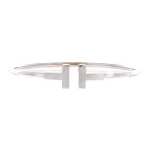 Tiffany & Co. T Wire Bracelet 18K White Gold